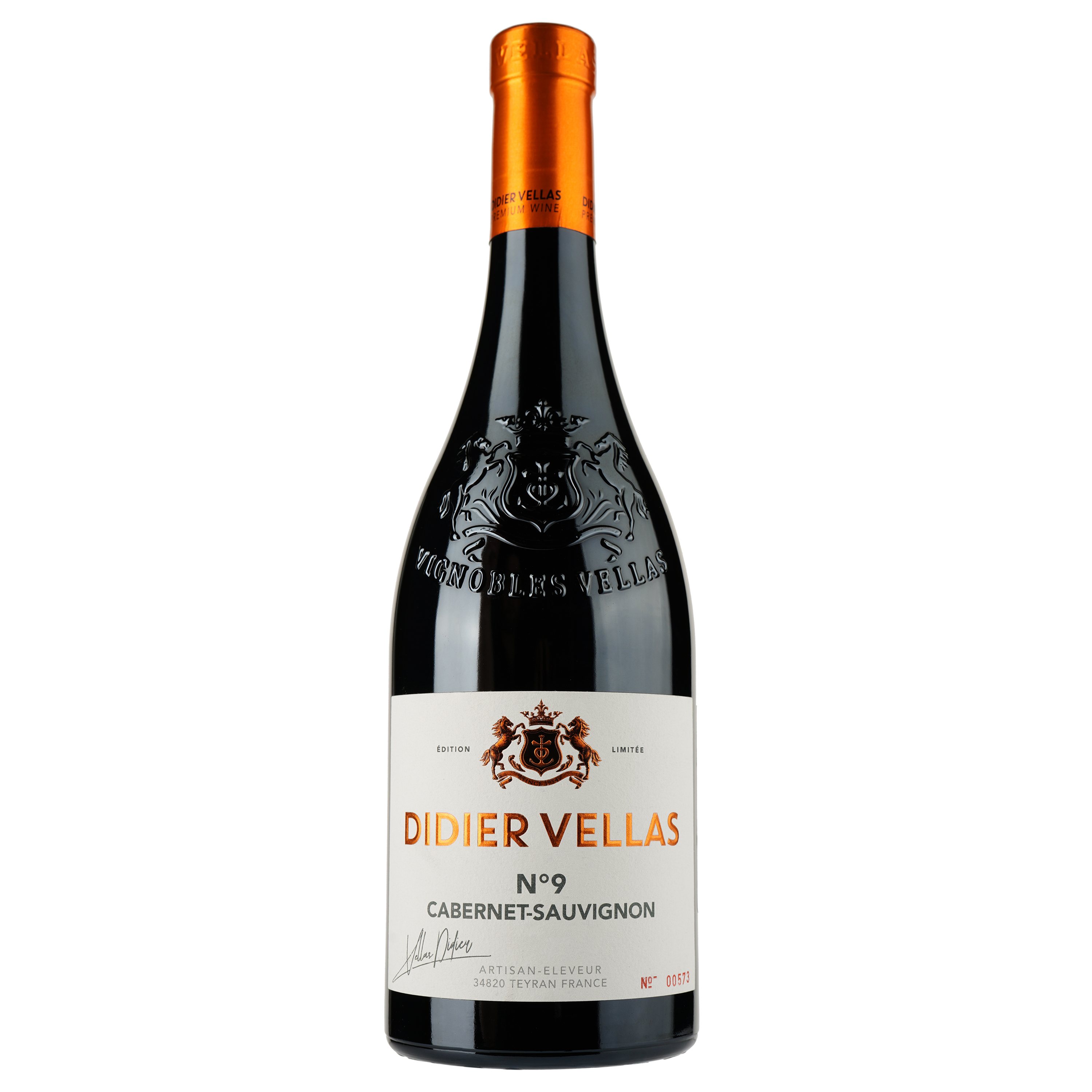 Вино Didier Vellas Cabernet Sauvignon IGP Pays D'Oc, красное, сухое, 0.75 л - фото 1