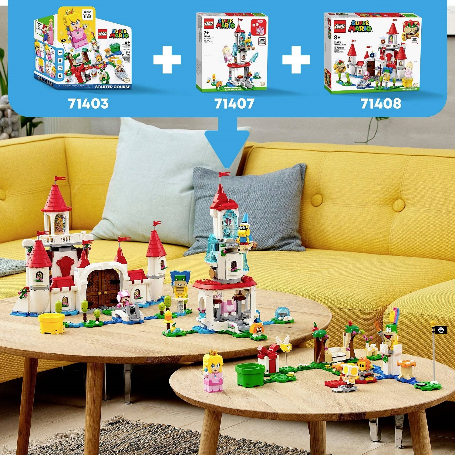 Конструктор LEGO Super Mario Додатковий набір Костюм Піч-кішки та Крижана вежа, 494 деталей (71407) - фото 9