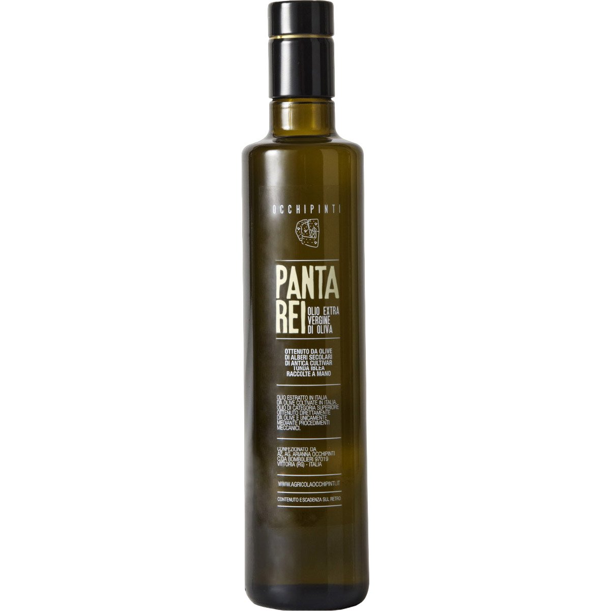 Олія оливкова Occhipinti Panta Rei Extra Virgin органічна 0.5 л - фото 1