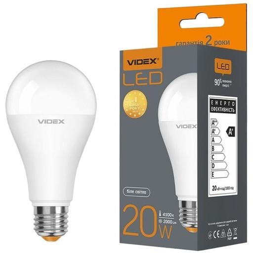 Светодиодная лампа LED Videx A65e 20W E27 4100K (VL-A65e-20274) - фото 1