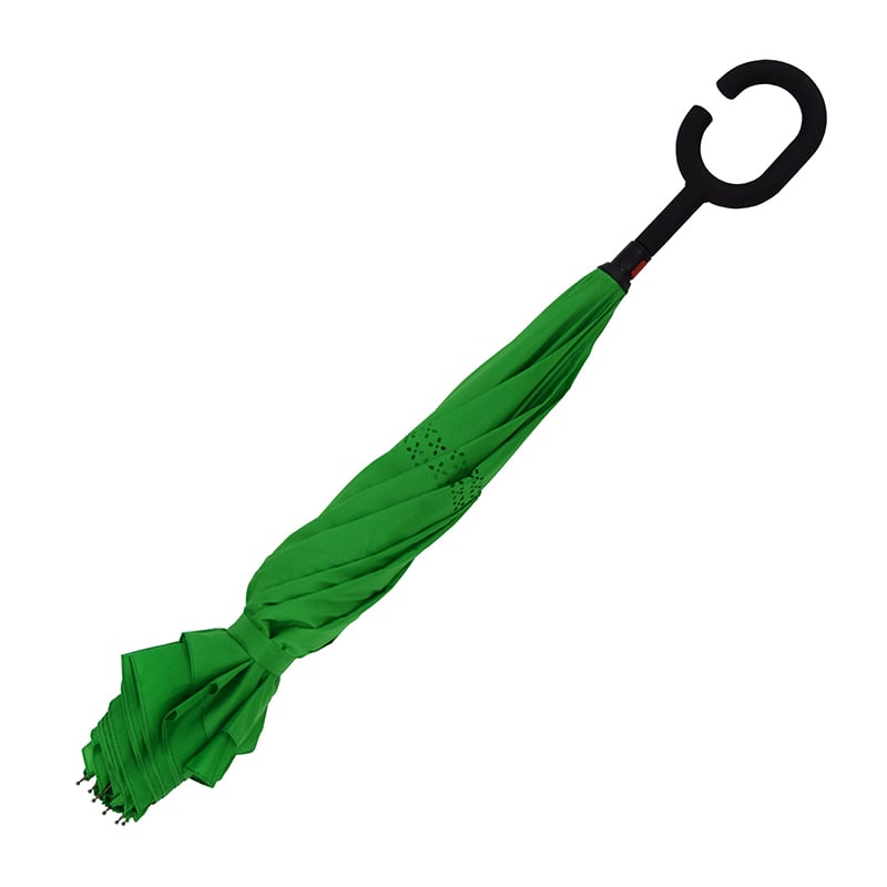 Зонт-трость Line art Wonder, с обратным складыванием, зеленый (45450-9) - фото 3
