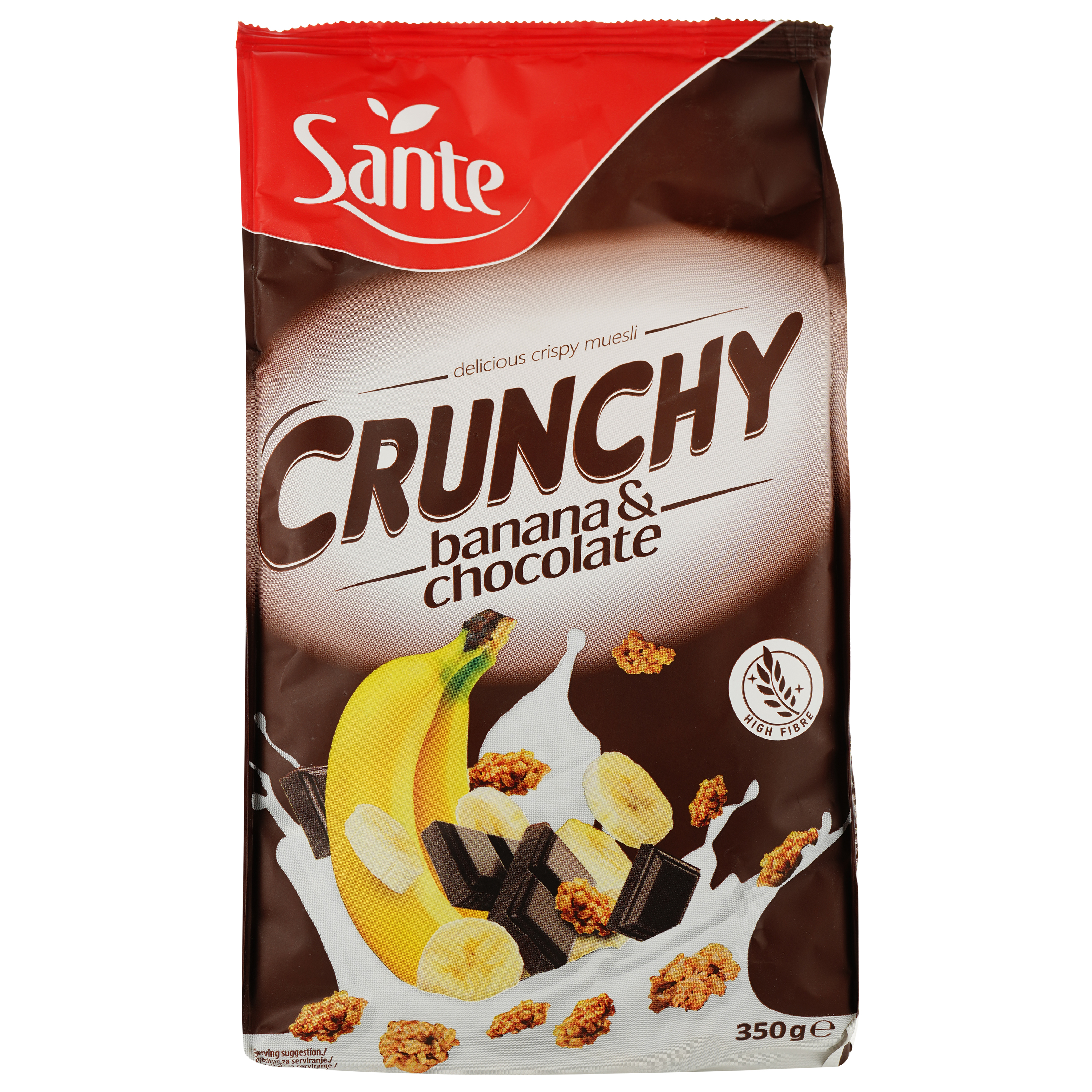 Кранчи Sante с бананом и шоколадом 350 г (658838) - фото 1