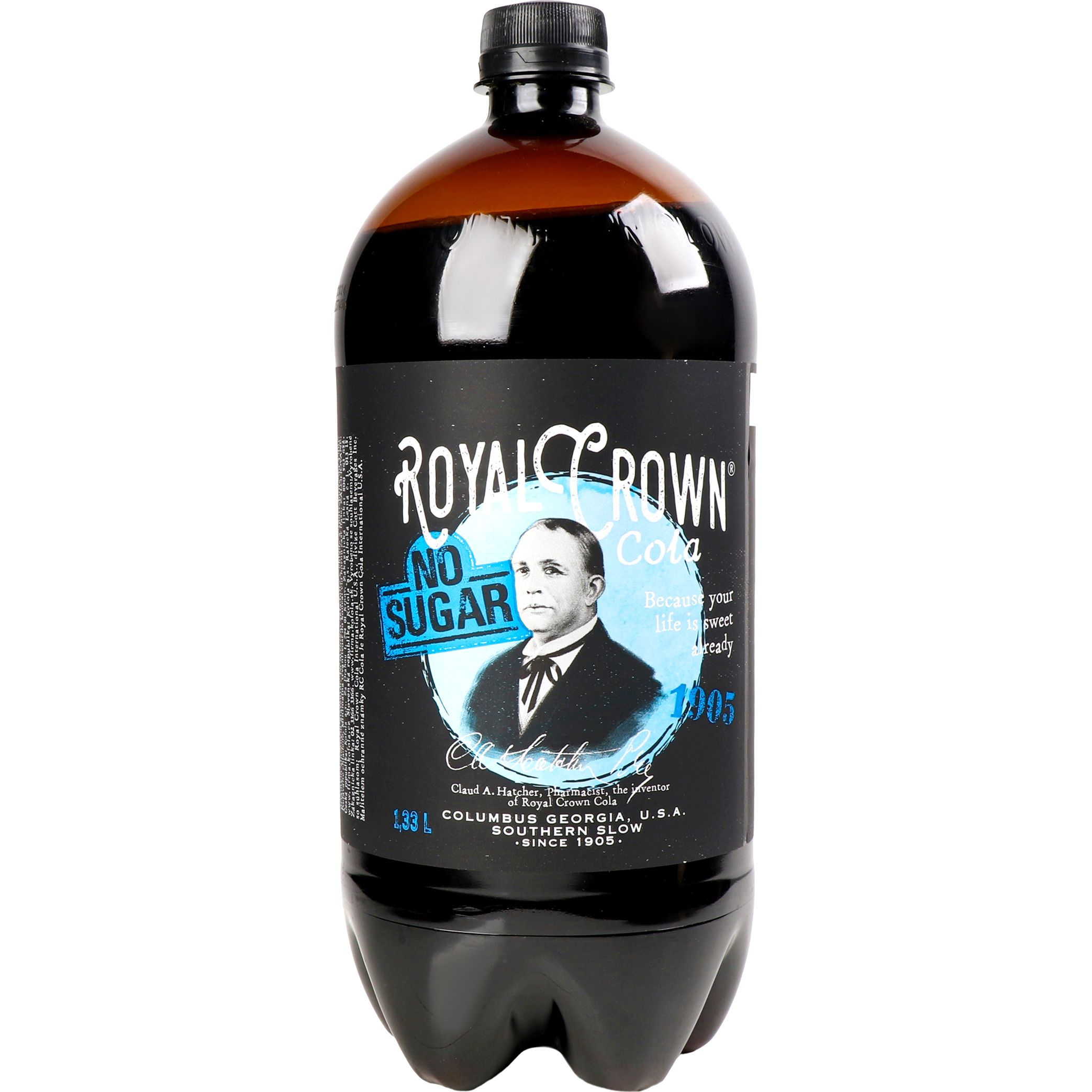 Напиток Royal Crown Cola без сахара безалкогольный 1.33 л - фото 1