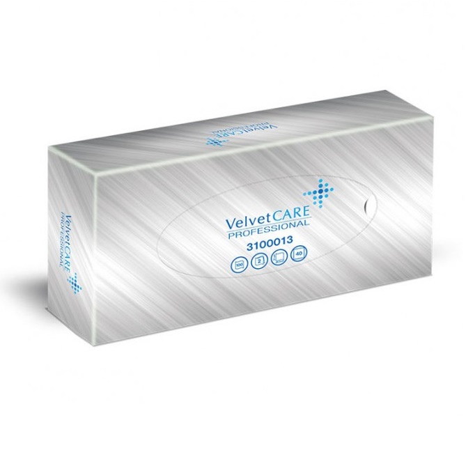 Серветки Velvet Care Comfort Box, двошарові, 100 шт. (3100013) - фото 1