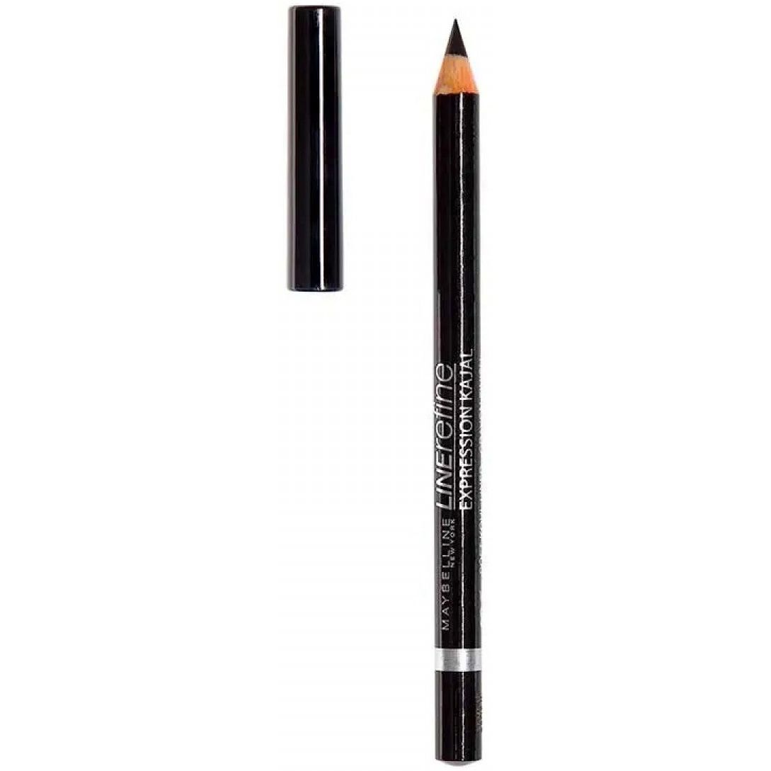 М'який олівець для контурів повік Maybelline New York Line Refine Expression Kajal Чорний 1.14 г - фото 1