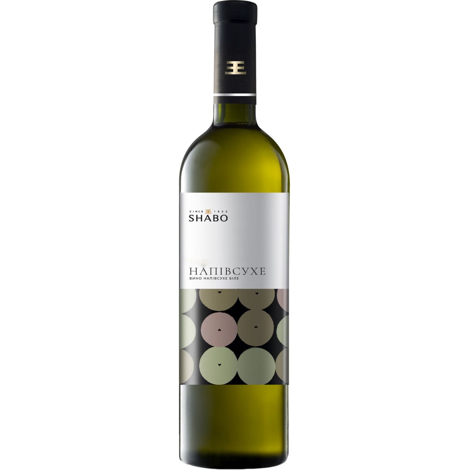 Вино Shabo Classic, біле, напівсухе, 0.75 л - фото 1