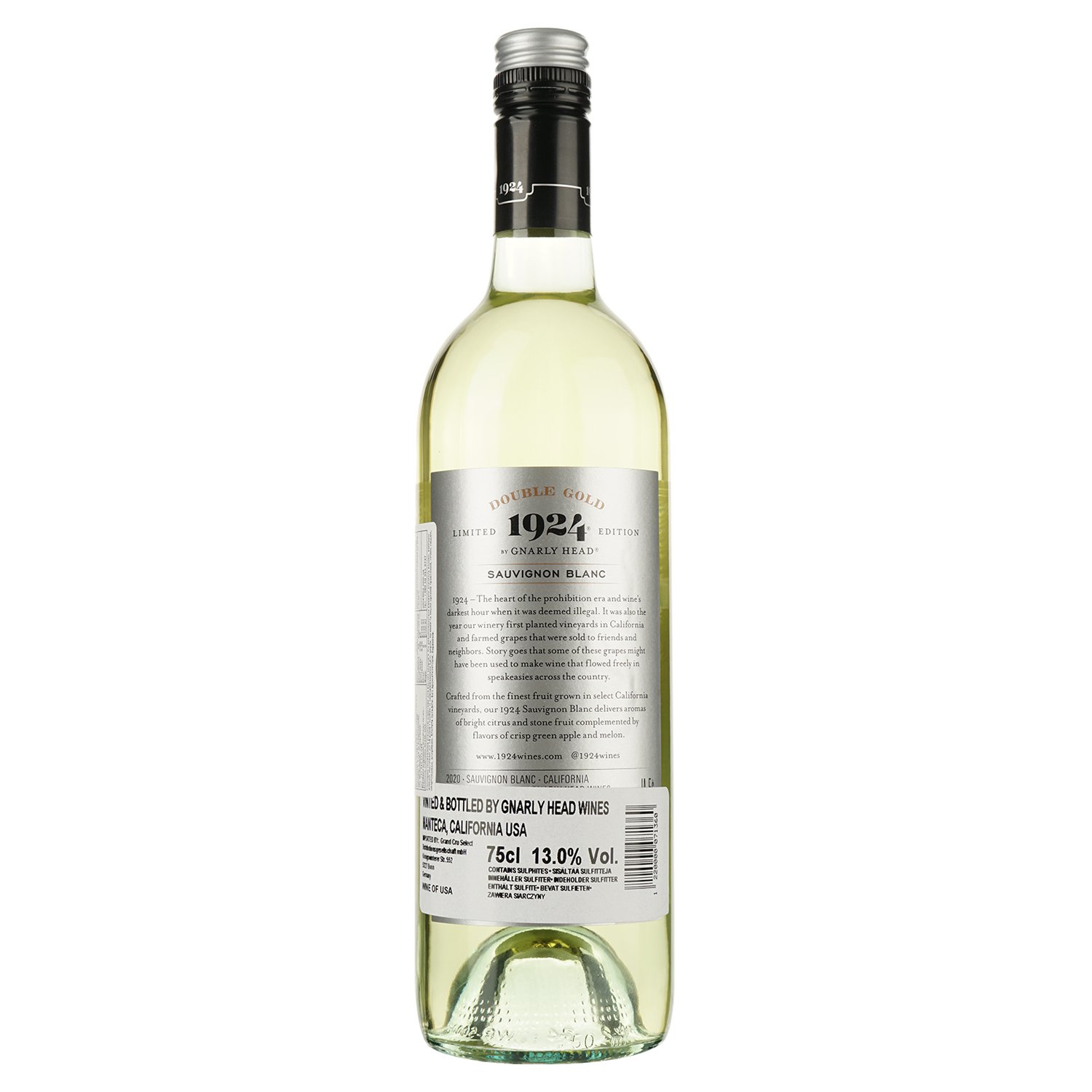 Вино 1924 Double Gold Sauvignon Blanc біле сухе 0.75 л - фото 2