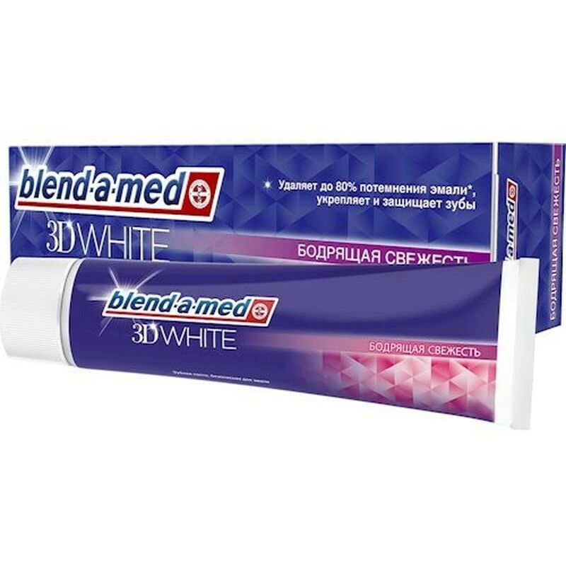 Зубная паста Blend-a-med 3D White Бодрящая Свежесть 100 мл - фото 1