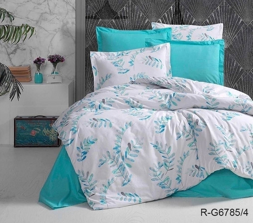 Комплект постельного белья TAG Tekstil с компаньоном Евро 000210622 (G6785/4) - фото 4