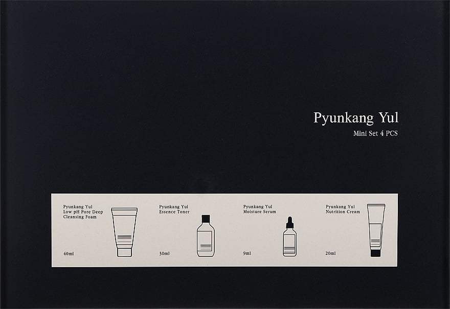 Набор миниатюр Pyunkang Yul: Тонер-эссенция 30 мл + Сыворотка для лица 9 мл + Крем для лица 20 мл + Пенка для умывания 40 мл - фото 2