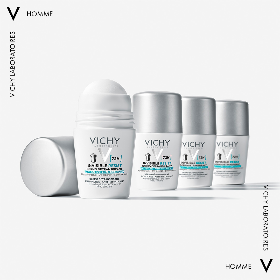 Шариковый дезодорант-антиперспирант Vichy Deo Invisible Resist 72 часа защиты 50 мл - фото 5