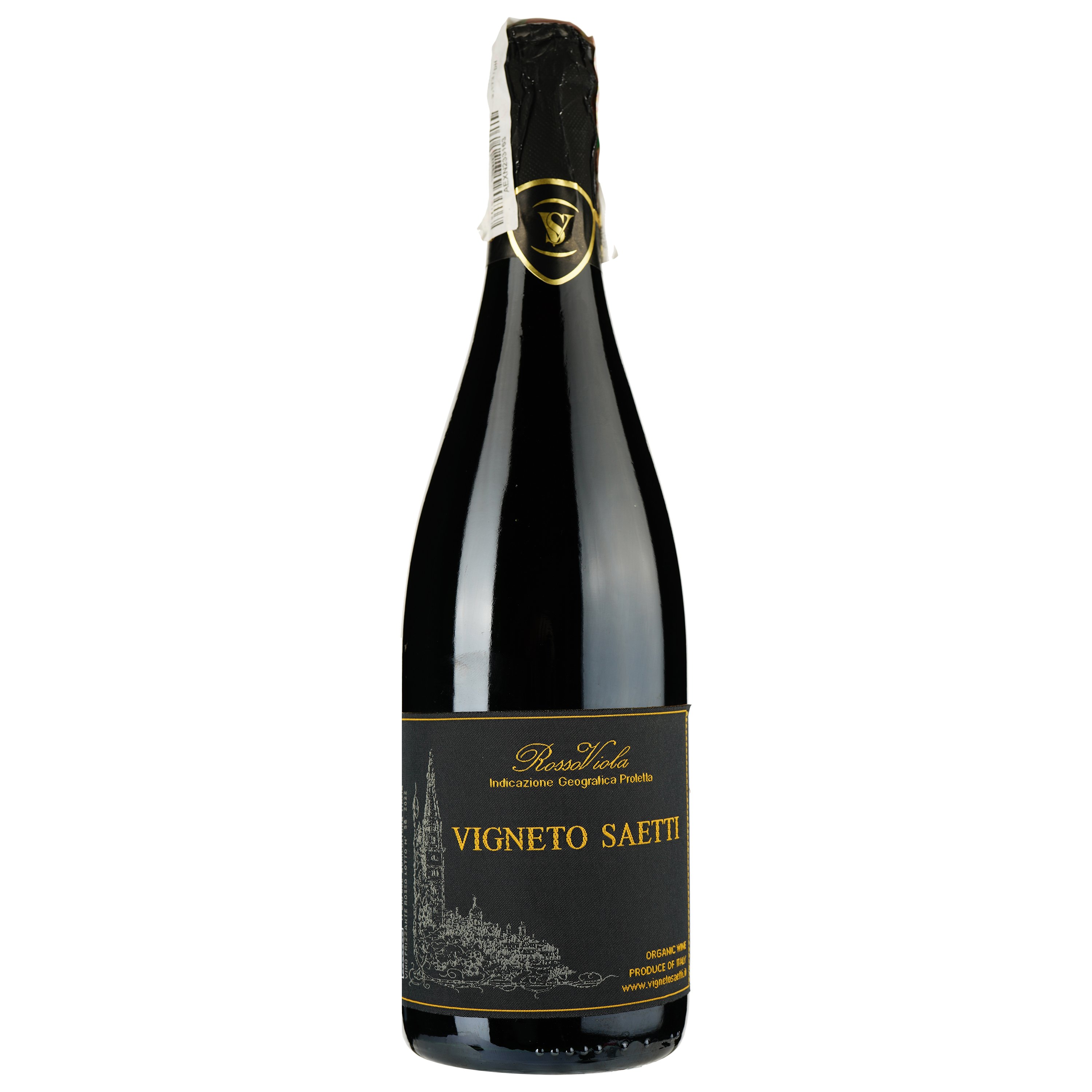 Игристое вино Vigneto Saetti Rosso Viola Lambrusco dell'Emilia красное сухое 0.75 л - фото 1
