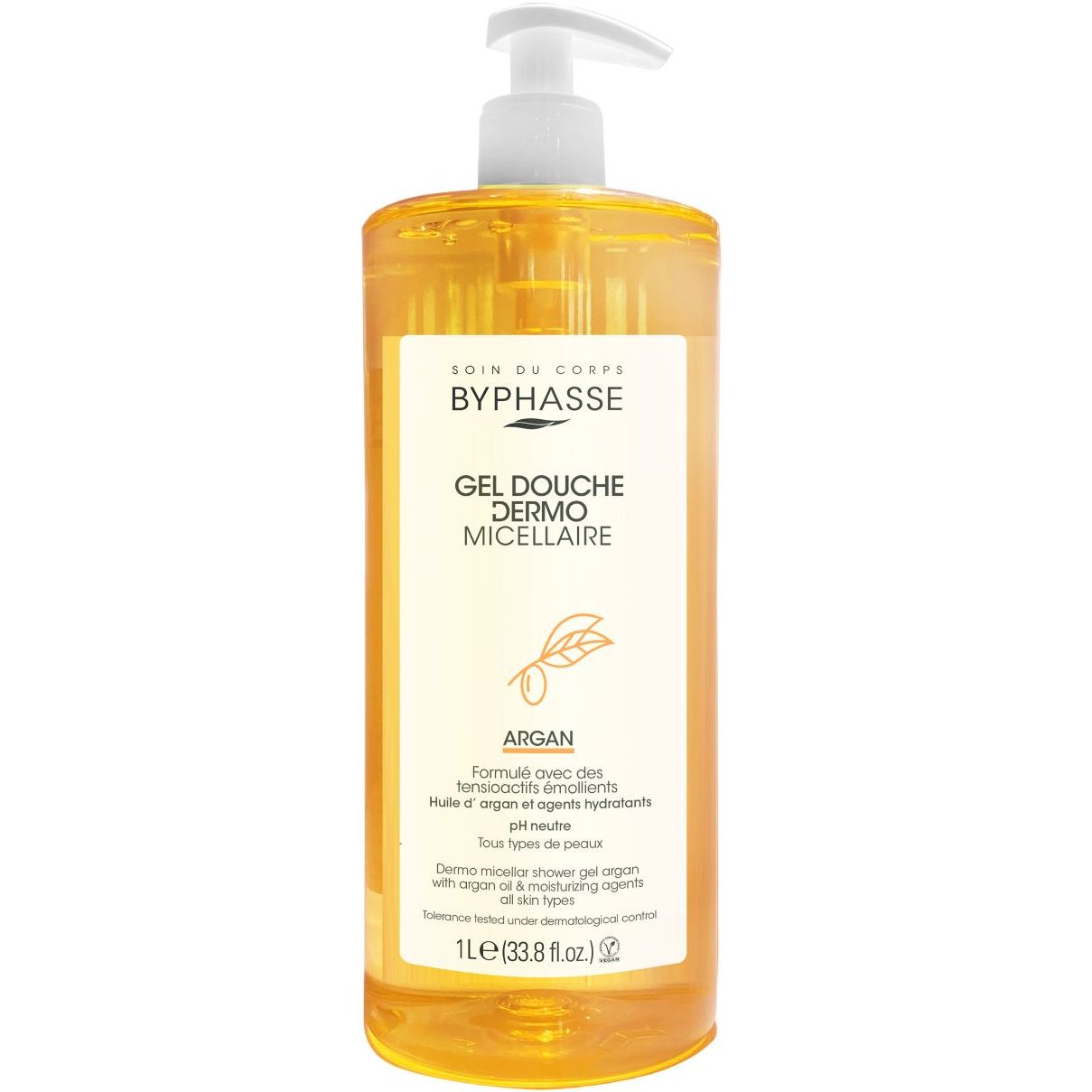 Мицеллярный гель для душа Byphasse Argan, 1 л - фото 1