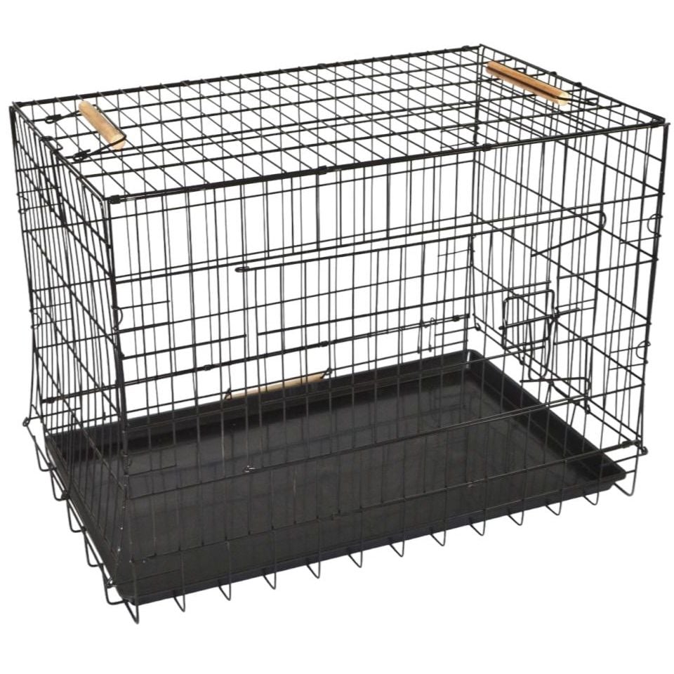 Клітка для транспортування собак Лорі Вовк Лайт, 78х47х55 см, з пластиковим піддоном (К126) - фото 1