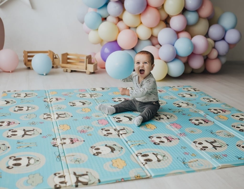 Дитячий двосторонній складаний килимок Poppet Пригоди ведмедиків і Танець панд, 150х180 см (PP003-150) - фото 10