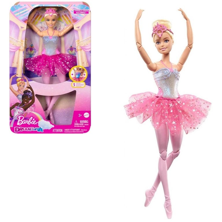 Кукла Barbie серии Dreamtopia Сияющая балерина Волшебные огни, 30 см (HLC25) - фото 1