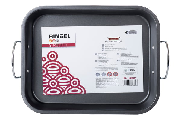Форма для запікання з решіткою гриль Ringel Strudel, 37,5x25,5x5 см (6392662) - фото 1