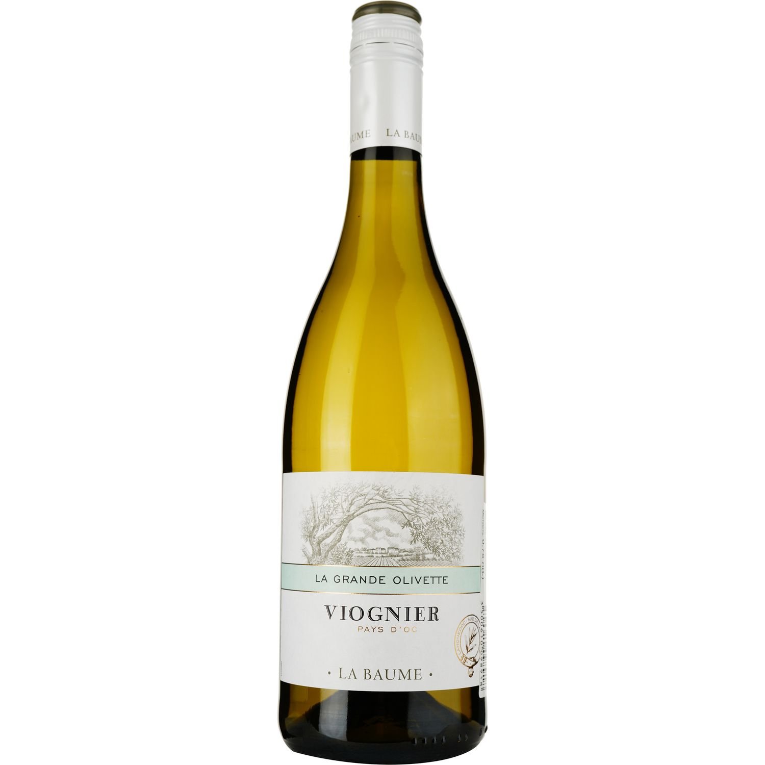 Вино Domaine De La Baume Grande Olivette Viognier IGP Pays d'Oc 2021 белое сухое 0.75 л - фото 1