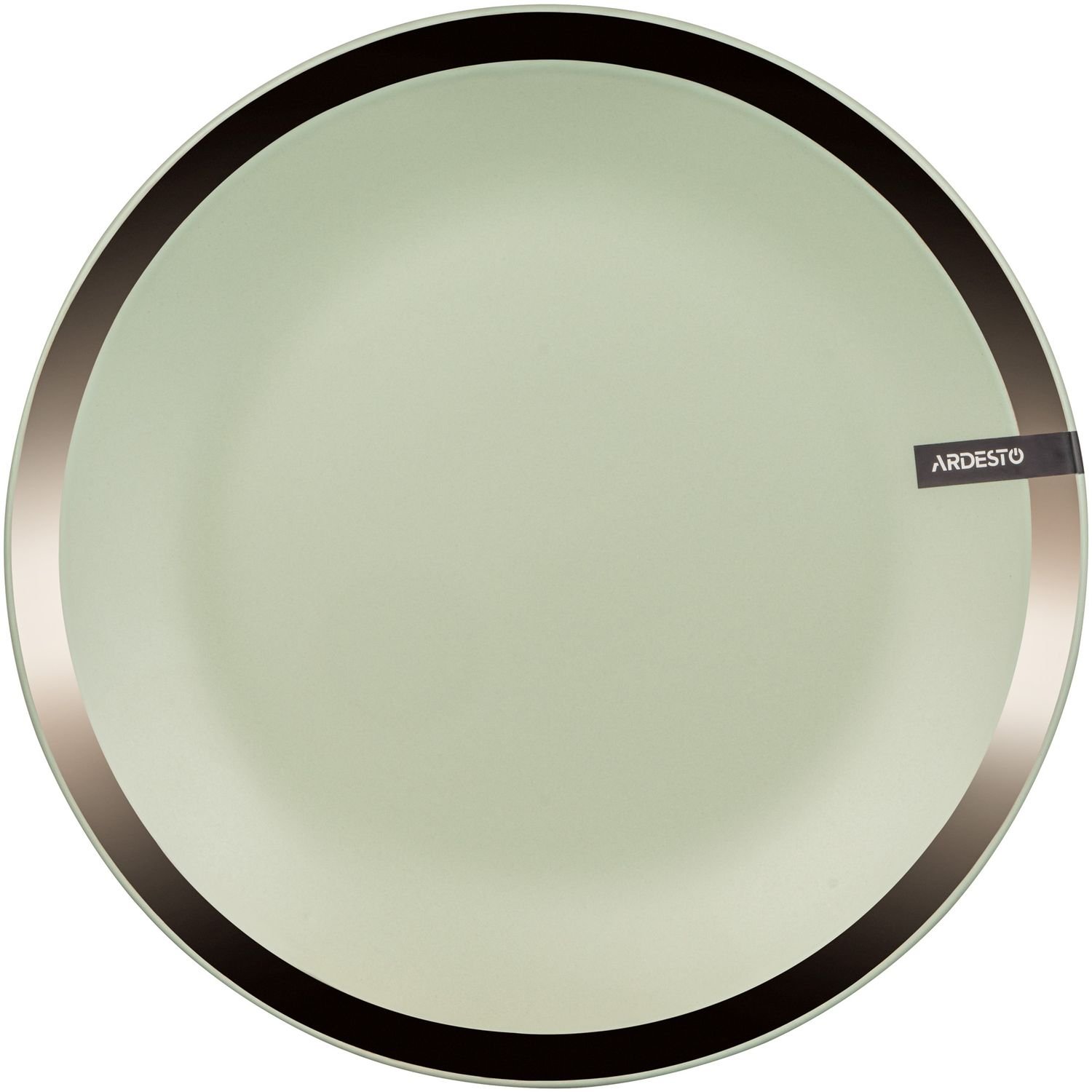 Тарелка обеденная Ardesto Liguria, Green bay, 26 см, зеленая (AR2926LGC) - фото 1