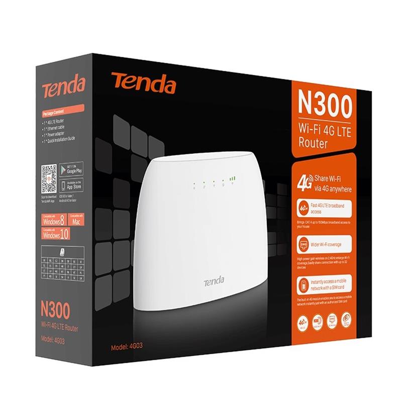 4G/3G Wi-Fi роутер Tenda 4G03 - фото 5