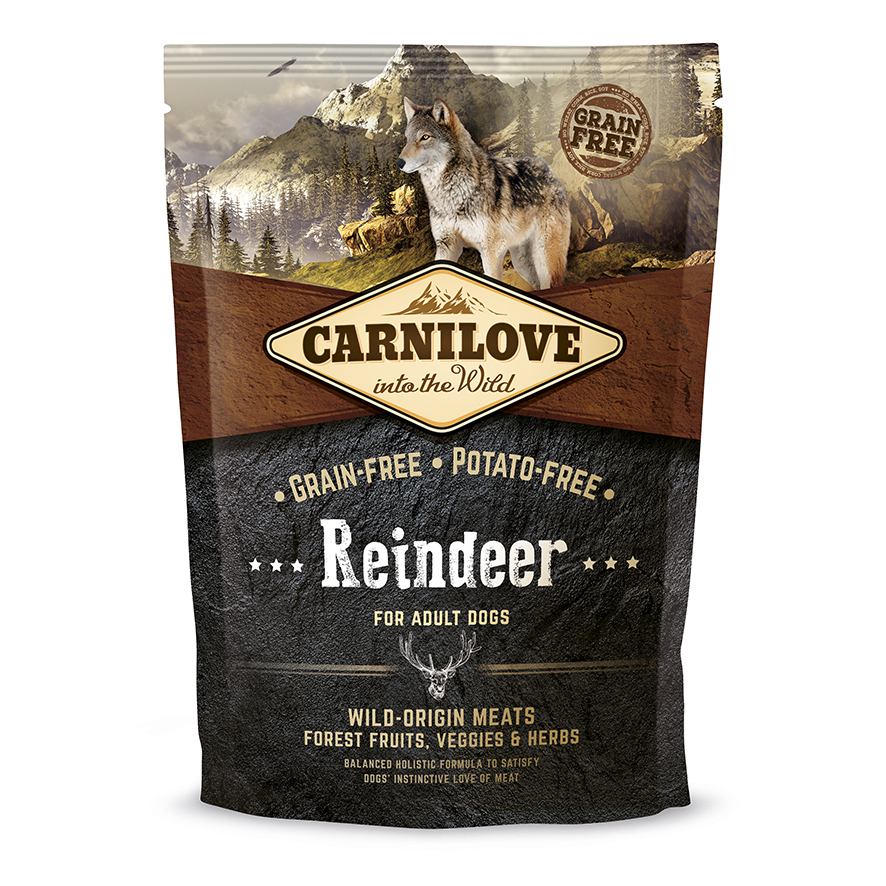 Сухой корм для взрослых собак всех пород Carnilove Adult Raindeer, с олениной, 1,5 кг - фото 1