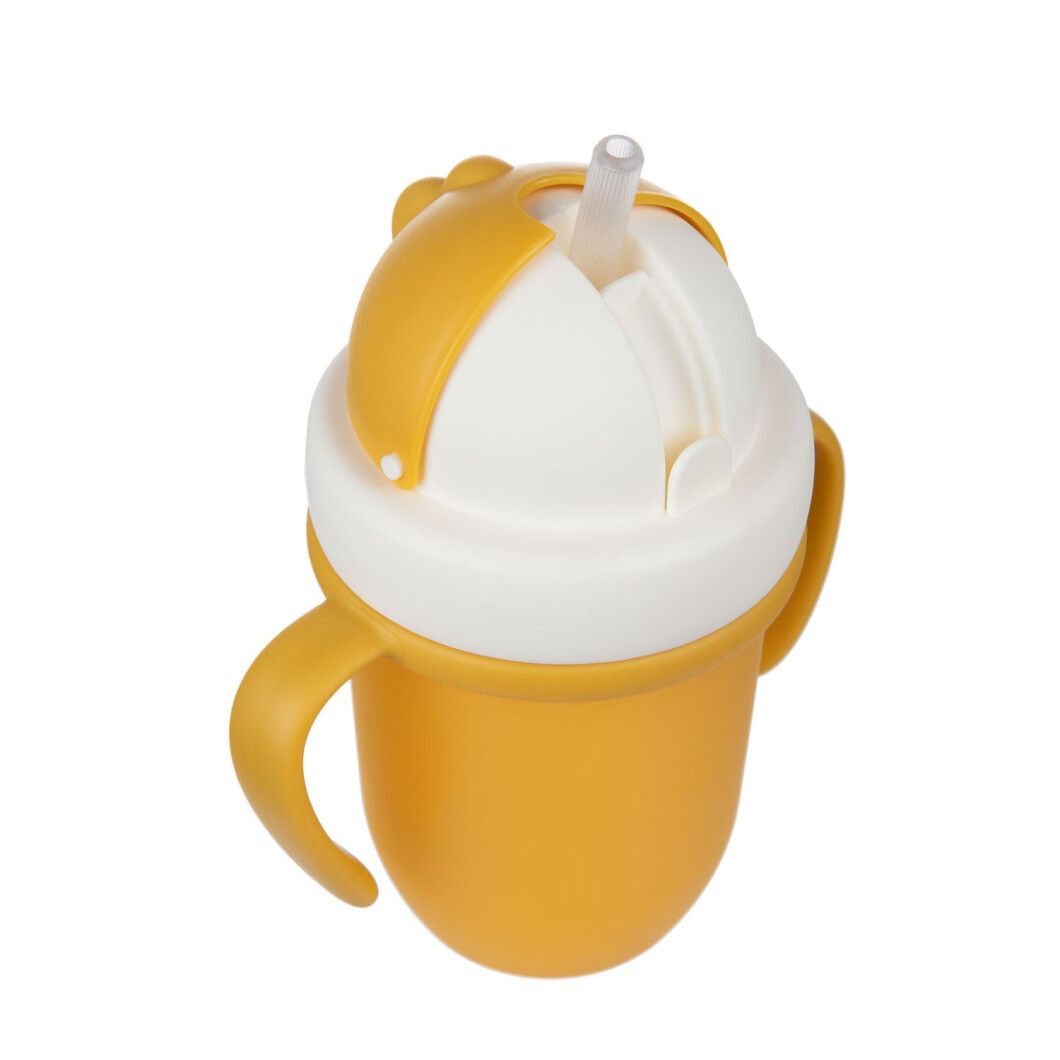 Кружка с силиконовой трубочкой Canpol babies Matte Pastels, 210 мл, желтый (56/522_yel) - фото 5