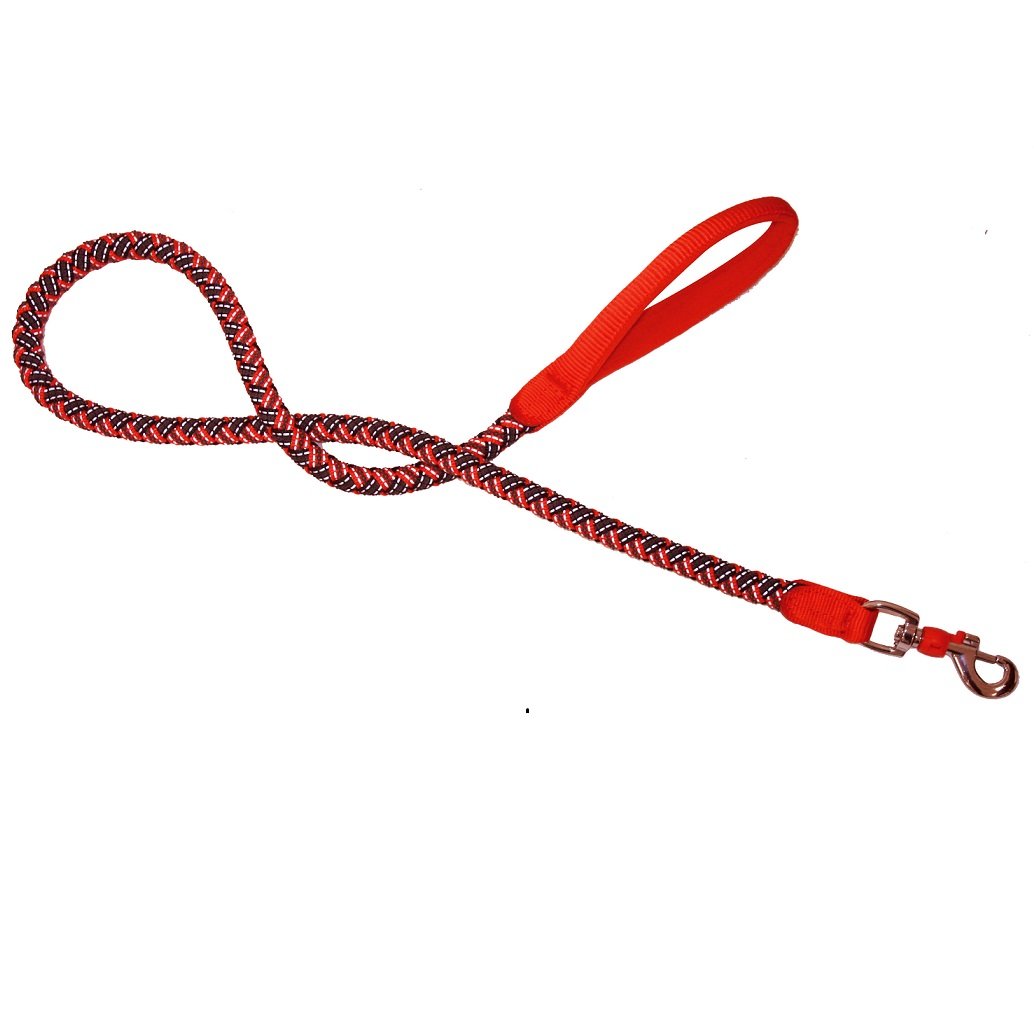 Повідець для собак Croci Hiking Endurance, плетений, 120х1,5 см, червоний (C5081491) - фото 1