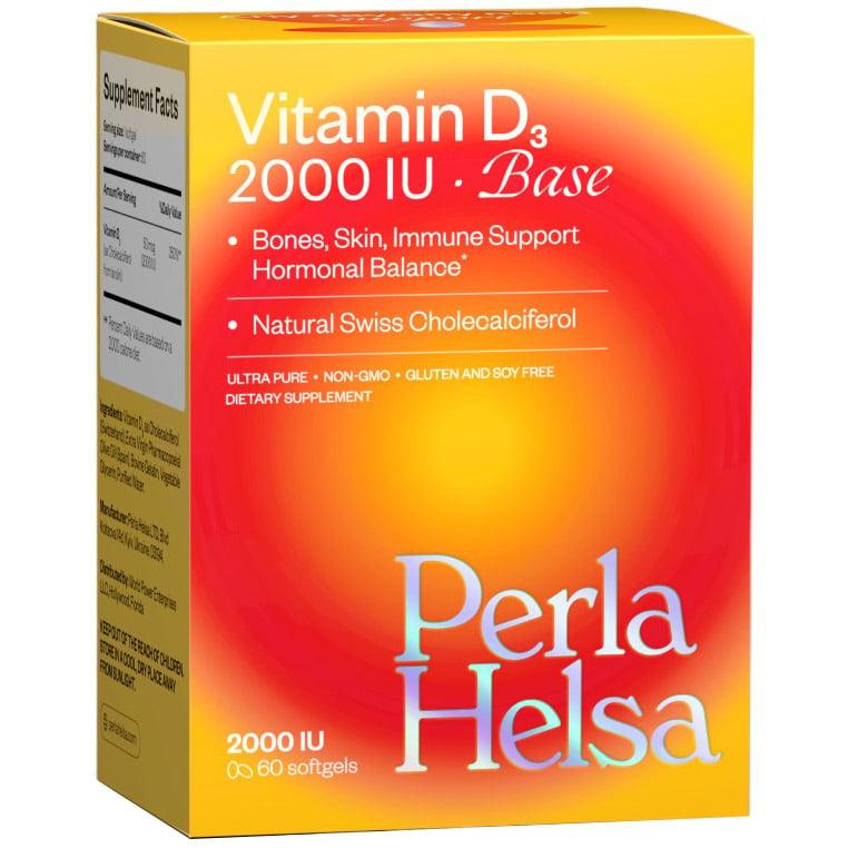 Вітамін D3 2000 IU Base Perla Helsa 60 капсул - фото 1