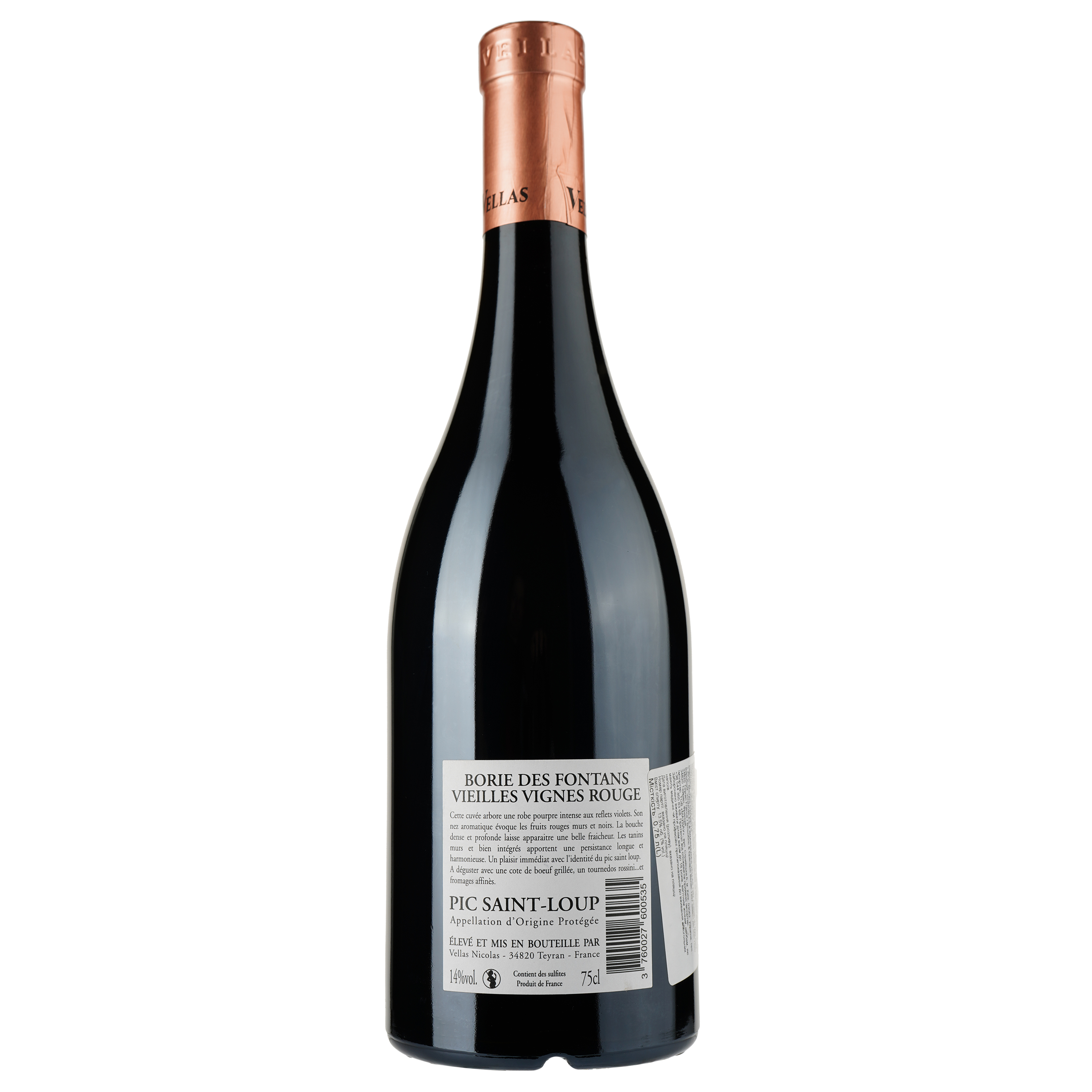 Вино Borie Des Fontans Vieille Vigne Rouge 2020 AOP Pic Saint Loup, червоне, сухе, 0,75 л - фото 2
