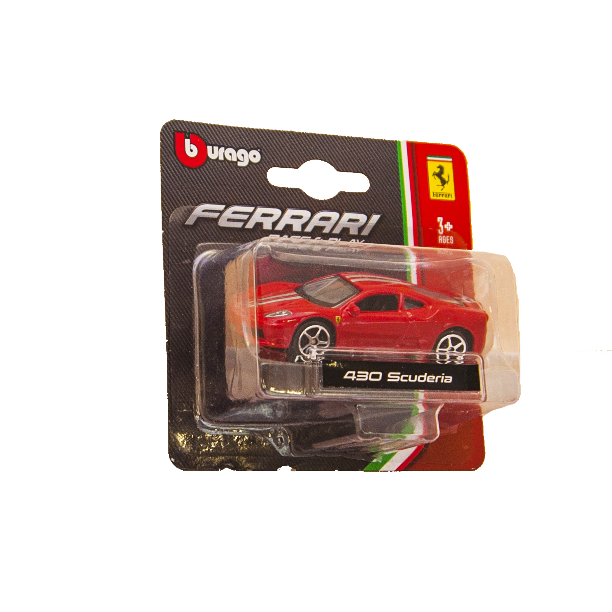 Автомодель Bburago Ferrari 1:64 красный (18-56000) - фото 4