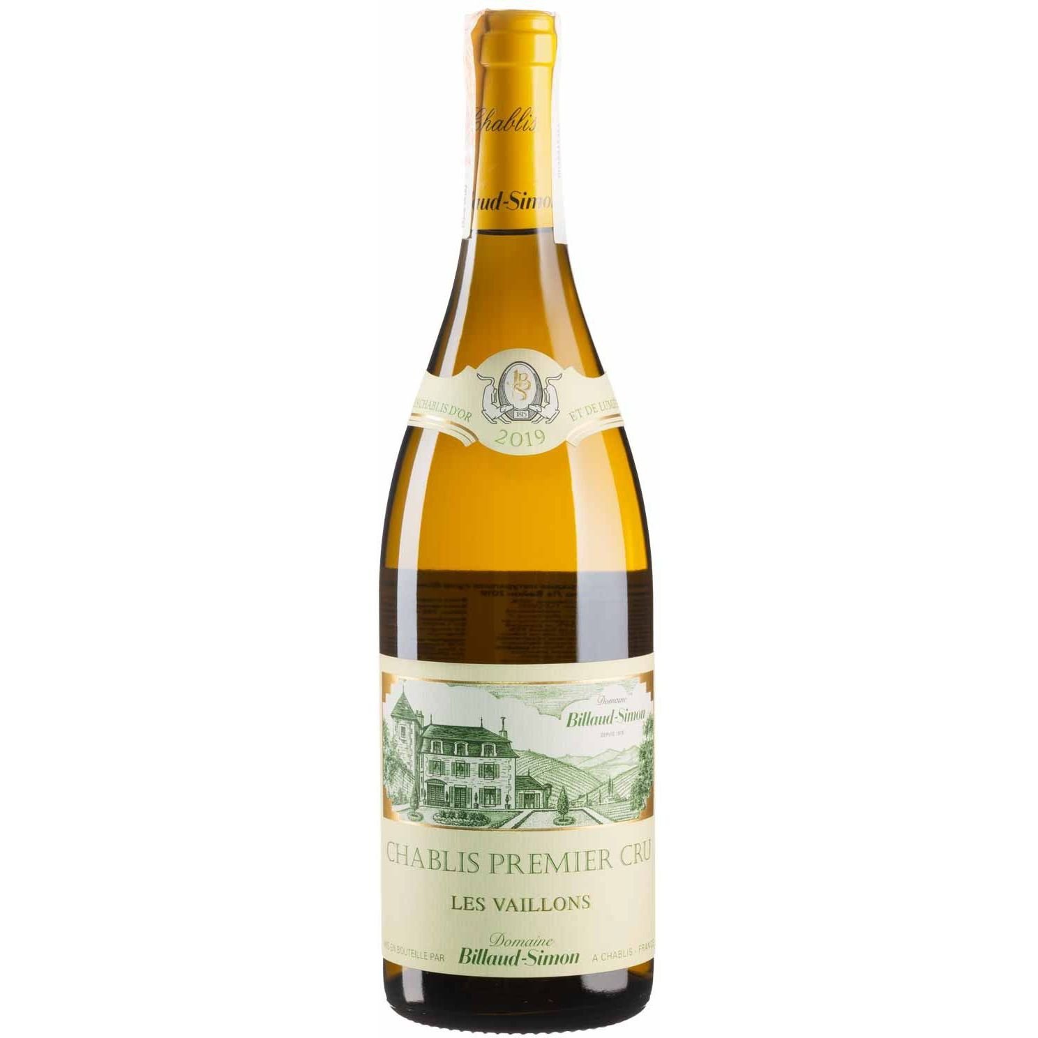 Вино Billaud-Simon Chablis Premier Cru Les Vaillons 2020, біле, сухе, 0,75 л - фото 1
