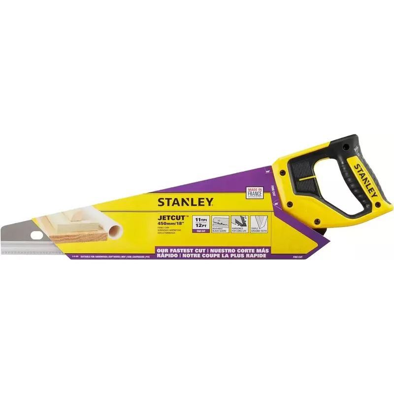 Ножівка по дереву Stanley Jet-Cut Fine 11TPI 450 мм (2-15-595) - фото 3