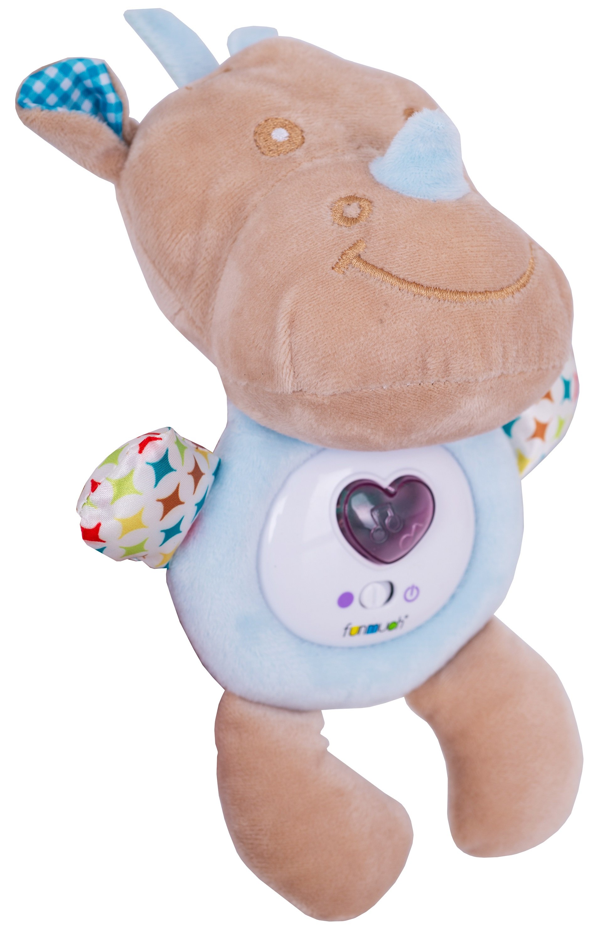 М'яка іграшка Funmuch Baby Носоріг, зі світловими та музичними ефектами (FM888-3) - фото 2