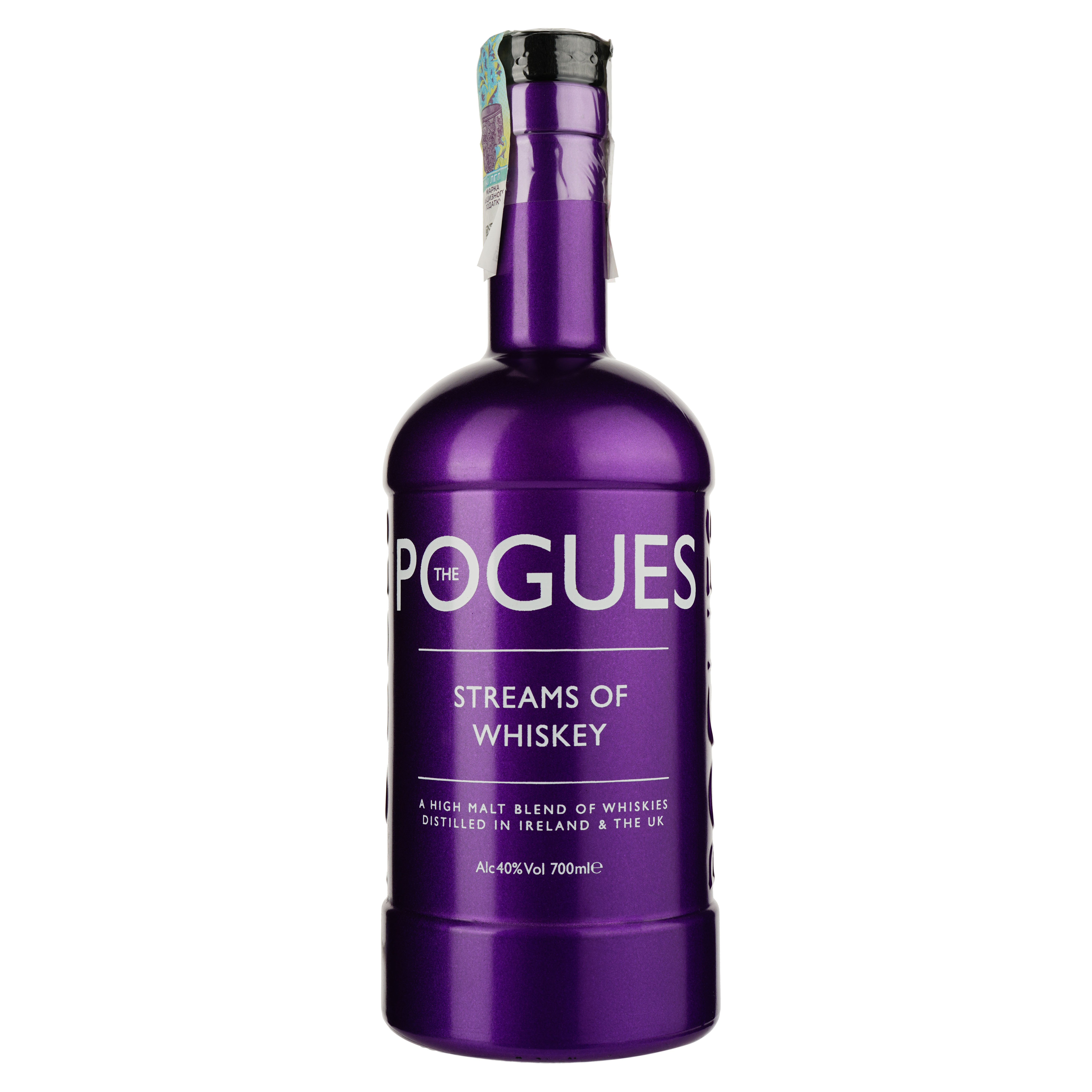 Виски The Pogues Streams of Whiskey Blended Irish Whiskey 40% 0.7 л - фото 1