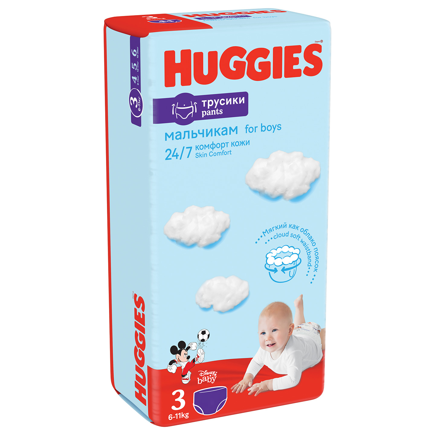 Підгузки-трусики для хлопчиків Huggies Pants 3 (6-11 кг), 132 шт. - фото 2