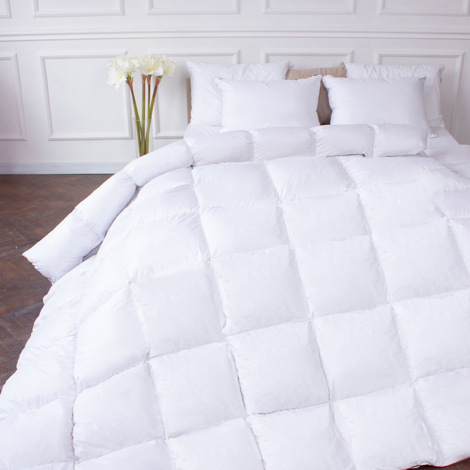 Одеяло пуховое MirSon DeLuxе 029, евростандарт, 220x200, белое (2200000004000) - фото 1
