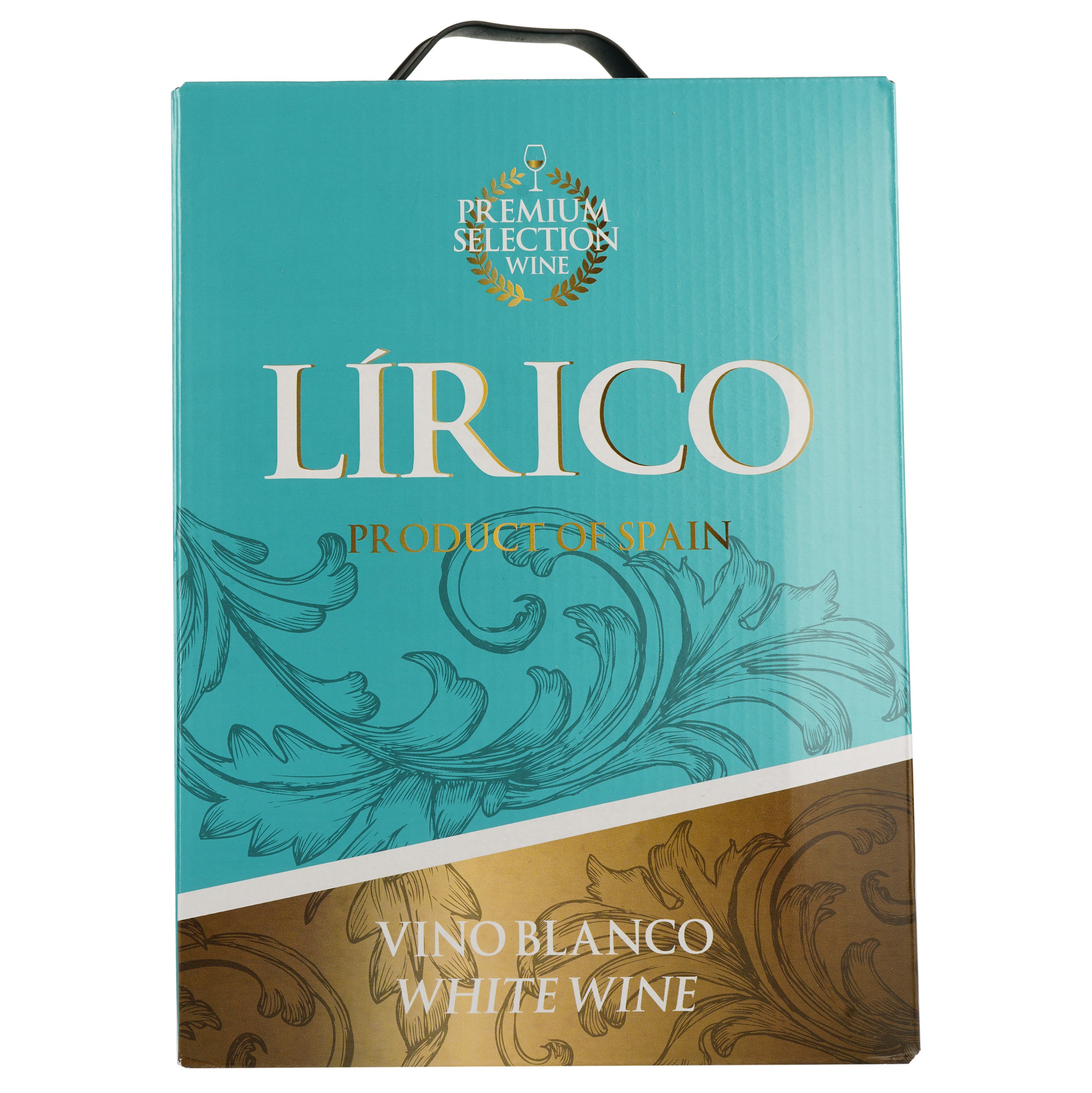 Вино Vincente Gandia Lirico Blanco, біле, сухе, 11,5%, 3 л - фото 1
