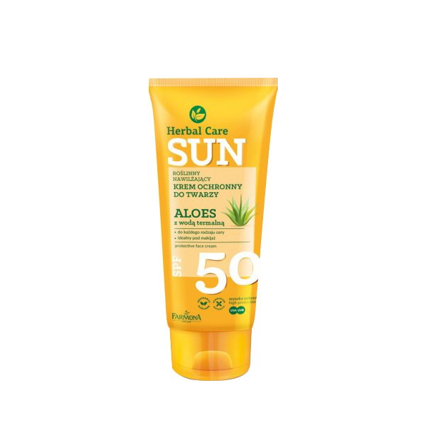 Захисний крем для обличчя Farmona Herbal Care Sun SPF 50, 50 мл - фото 1