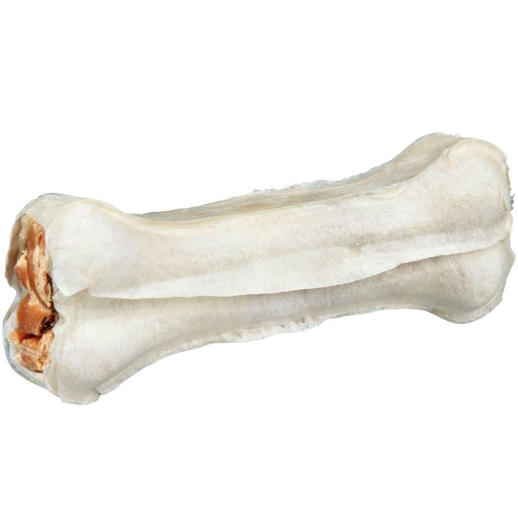 Ласощі для собак Trixie Кістка для чищення зубів Denta Fun з качкою, 10 см, 2 шт., 140 г (31391) - фото 1