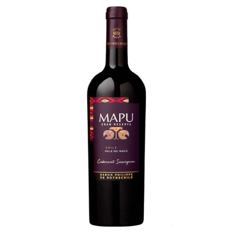 Вино Baron Philippe de Rothschild Mapu Gran Reserva Cabernet Sauvignon, красное, сухое, 13,5%, 0,75 л - фото 1