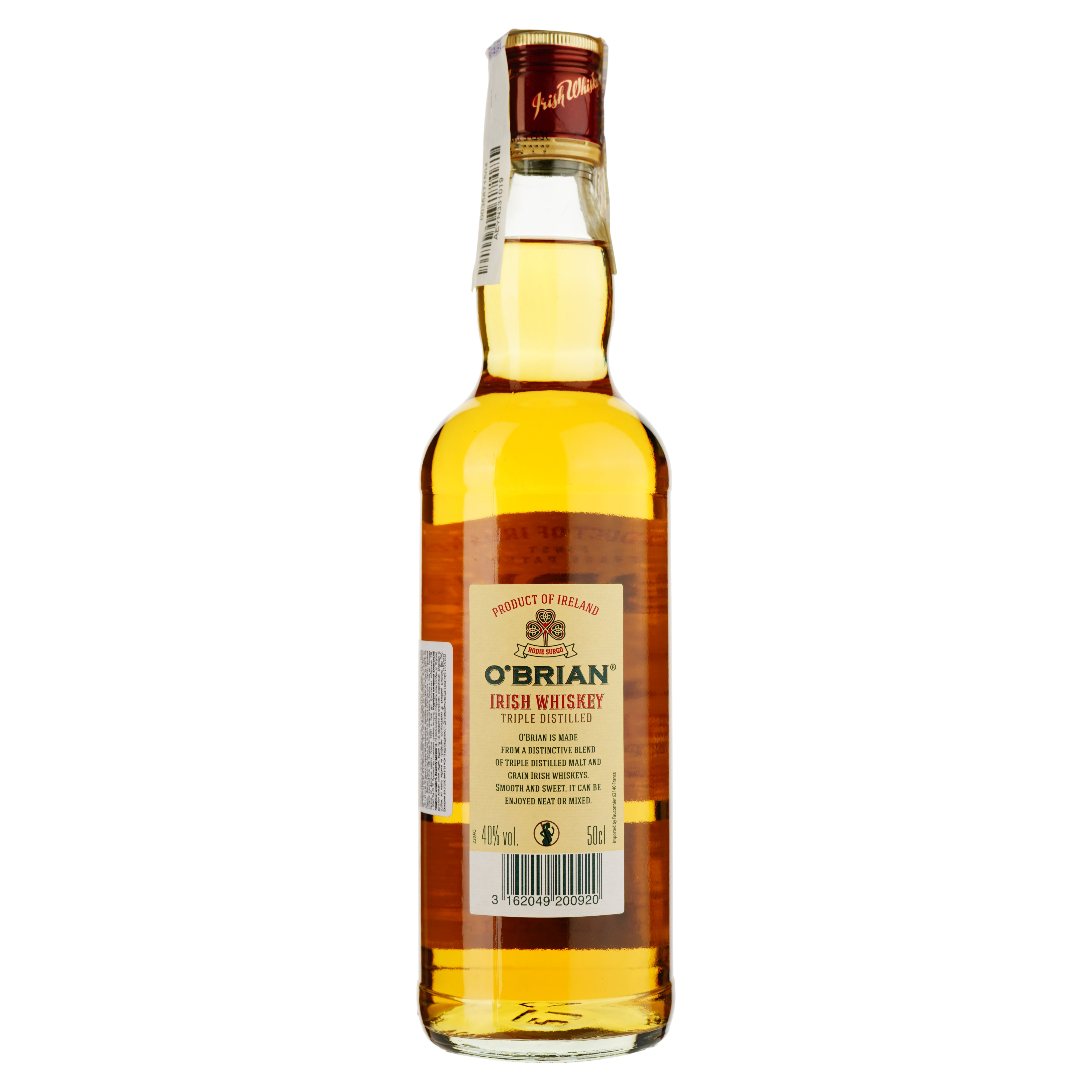 Виски O'Brian Blended Irish Whisky 40 % 0.5 л - фото 2