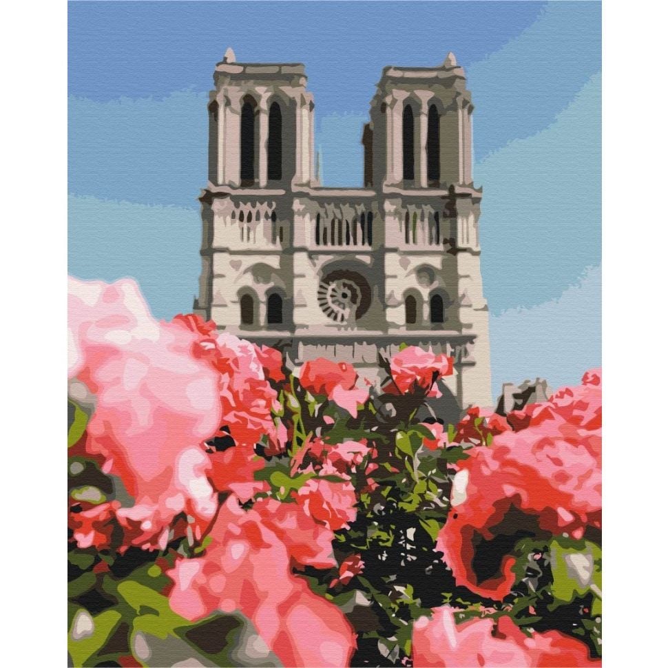 Картина за номерами Brushme Собор Паризької Богоматері BS52328 40х50 см - фото 1