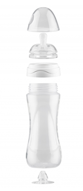 Бутылочка для кормления Nuvita Mimic Collection, антиколиковая, 330 мл, розовый (NV6051ROSA) - фото 2