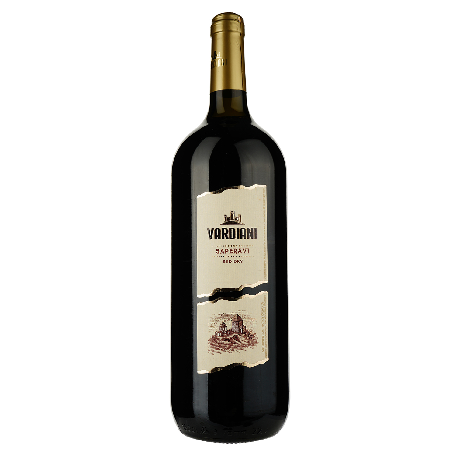 Вино Vardiani Сапераві, червоне, сухе, 1,5 л (478717) - фото 1