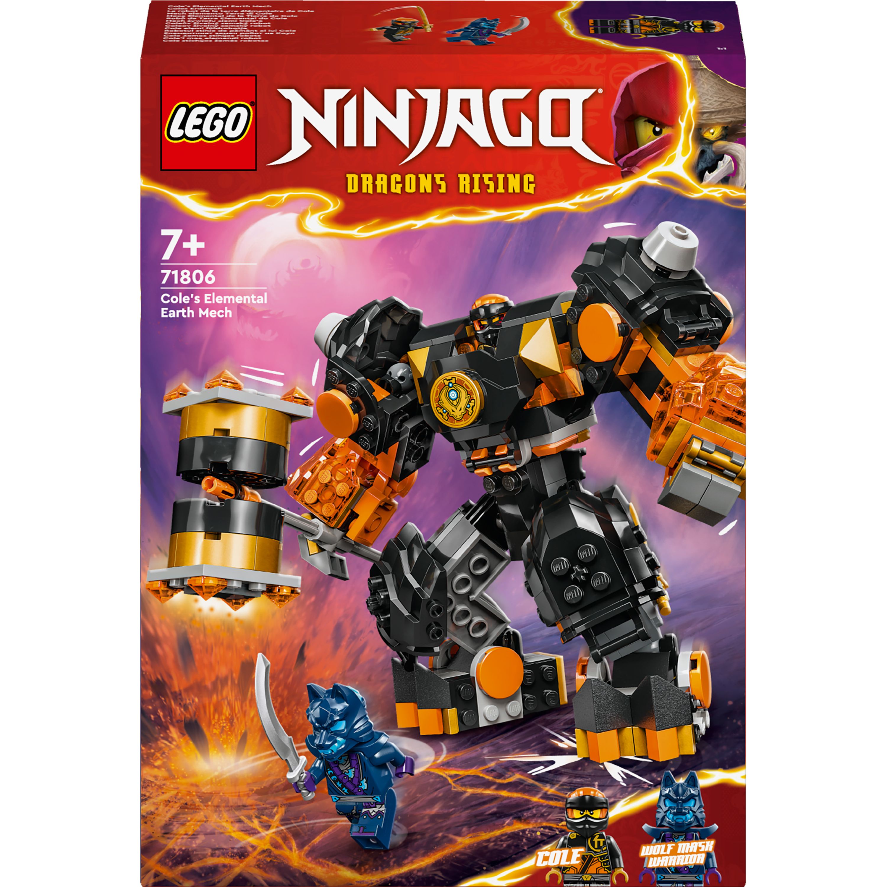 Конструктор LEGO Ninjago Робот земної стихії Коула 235 деталі (71806) - фото 1