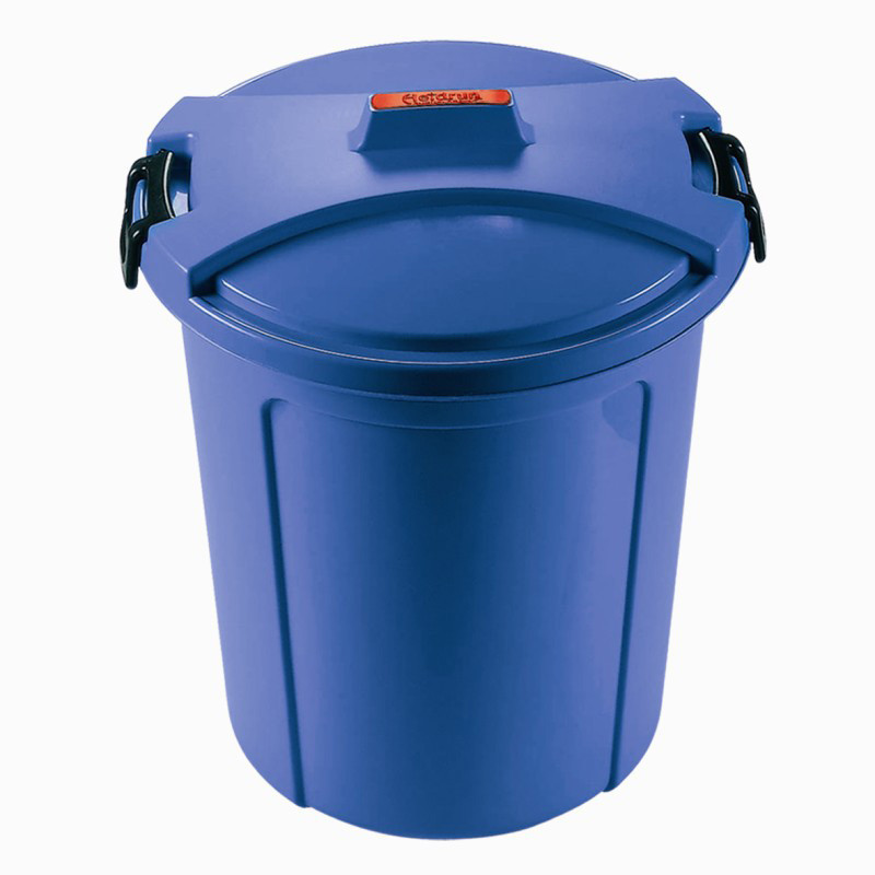 Ведро-контейнер для мусора с крышкой Heidrun Refuse, 46 л, синий (1462) - фото 1