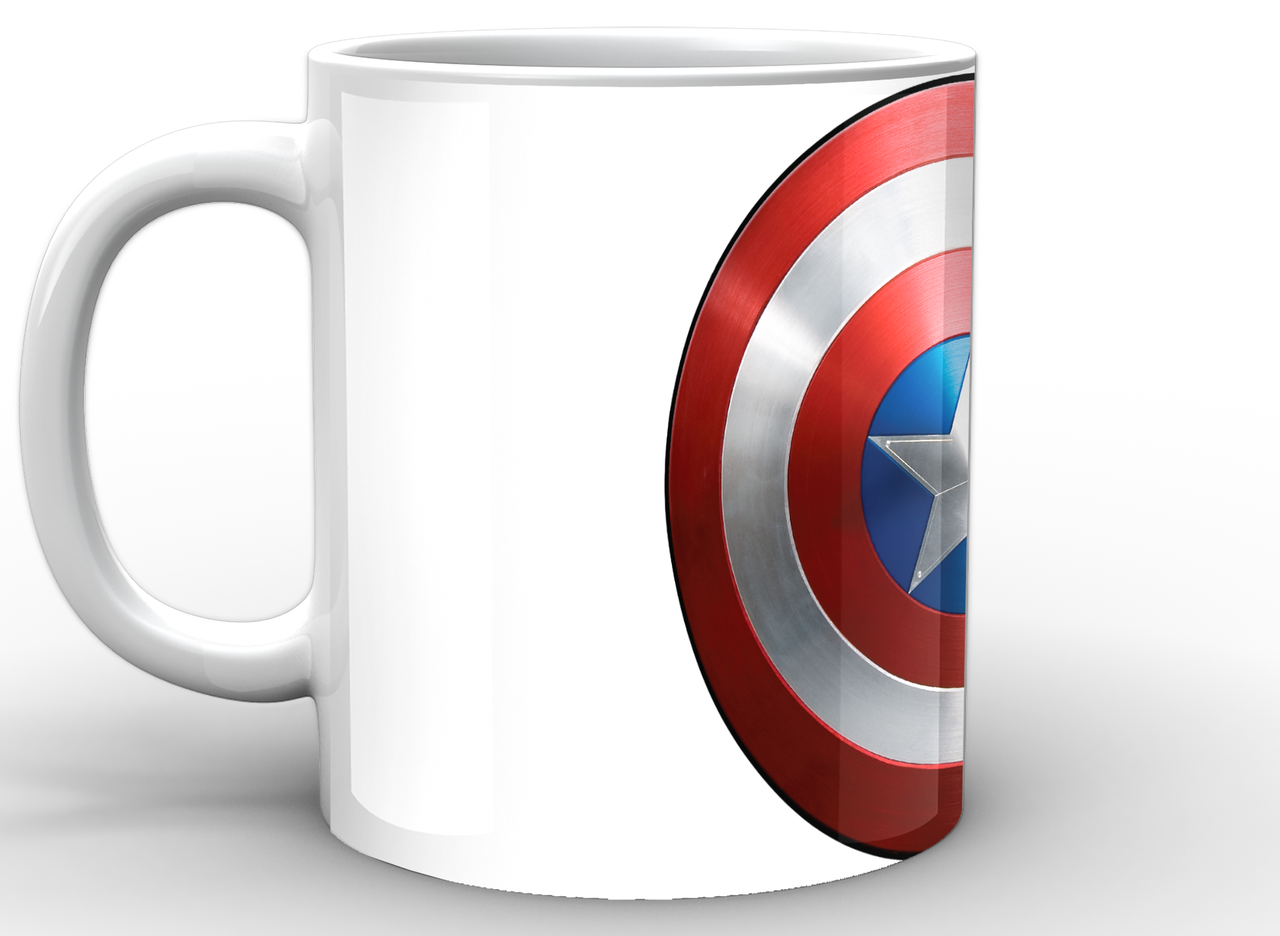 Кружка GeekLand Капитан Америка Captain America щит CA.02.009 - фото 3