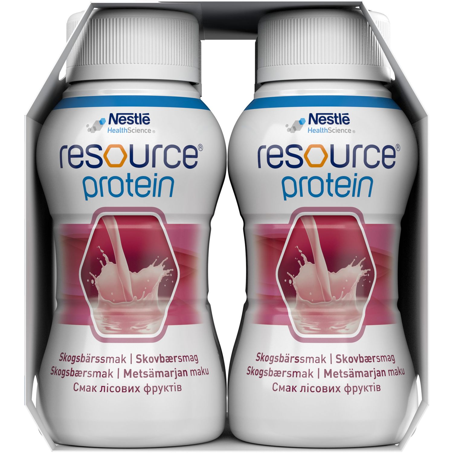 Готова молочна суміш Nestle Resource Protein Ресурс Протеїн, зі смаком лісових фруктів, 800 мл (4 шт. по 200 мл) - фото 7