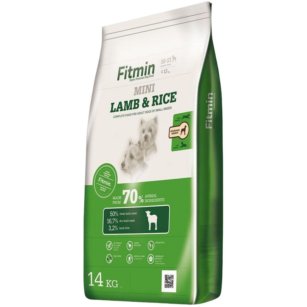 Сухой корм для собак Fitmin dog mini lamb&rice 14 кг - фото 1