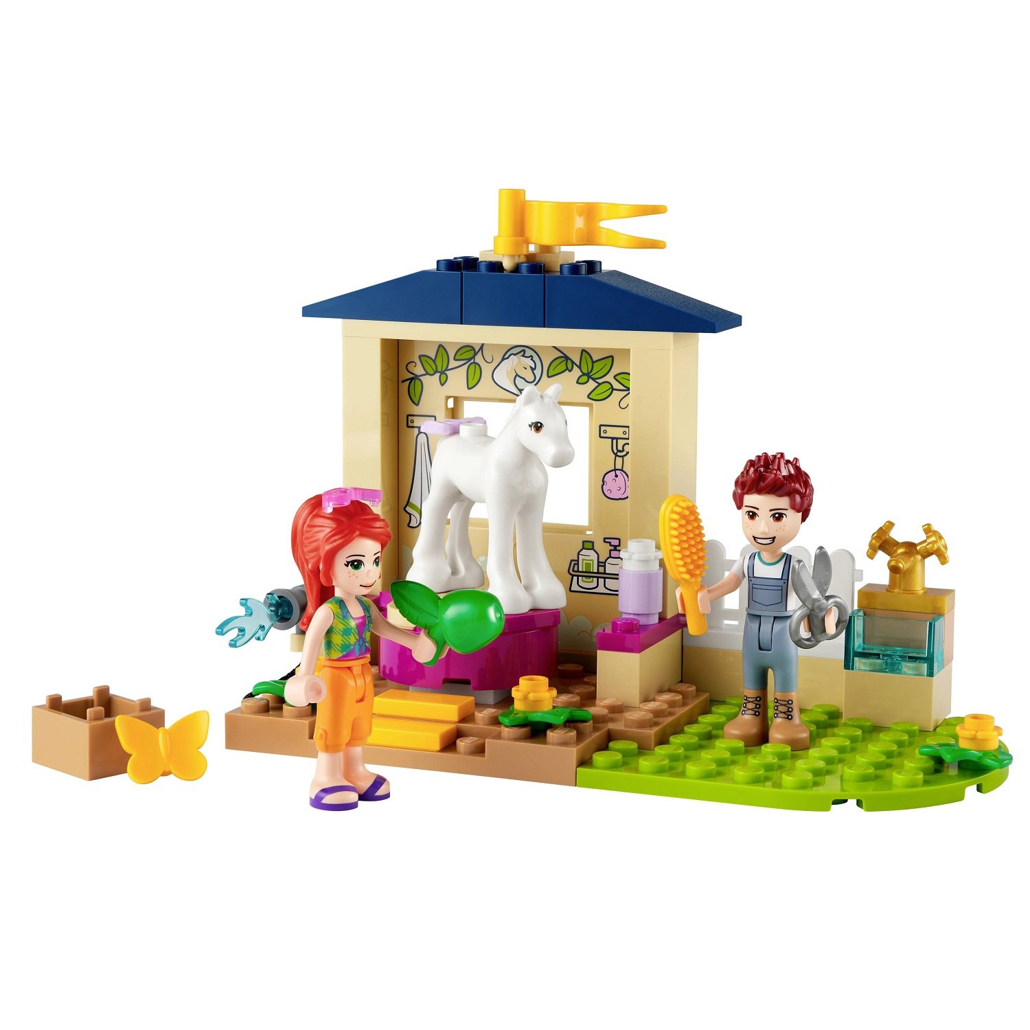 Конструктор LEGO Friends Конюшня для миття поні, 60 деталей (41696) - фото 4